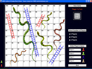 1888 Ladders & Snakes Board Game screenshot